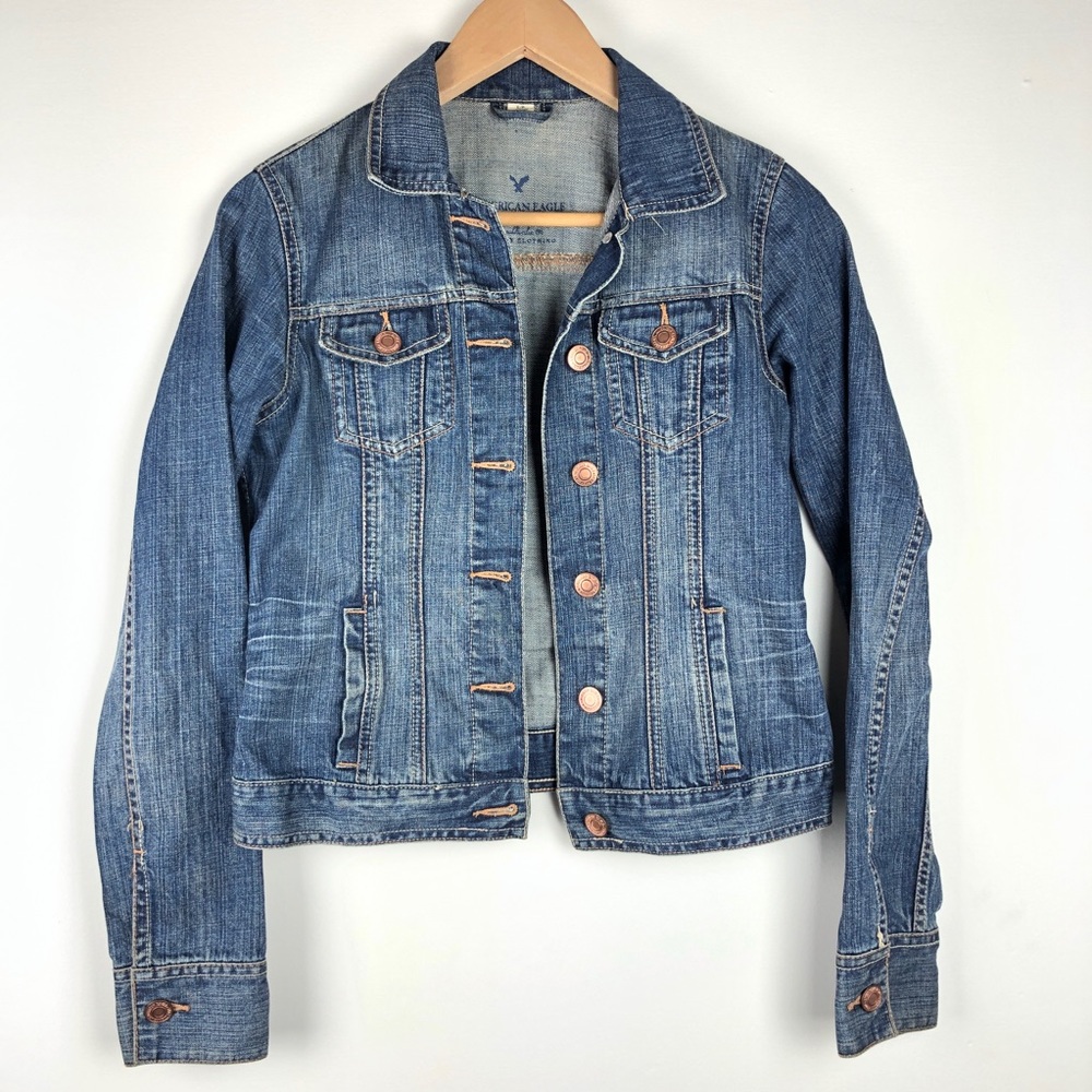 American Eagle Boyfriend Jean Jacket Size S